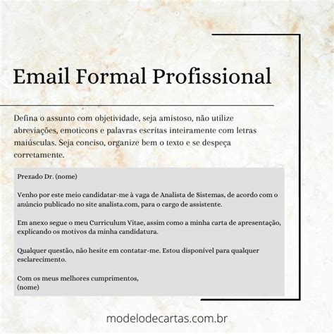 Como Escrever Um Email Formal Para Um Professor Exemplos Design Talk