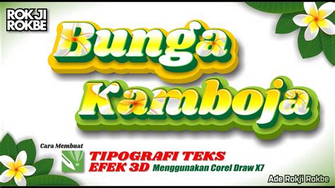 Membuat Tipografi Teks Efek D D Text Effect Menggunakan Coreldraw Hot