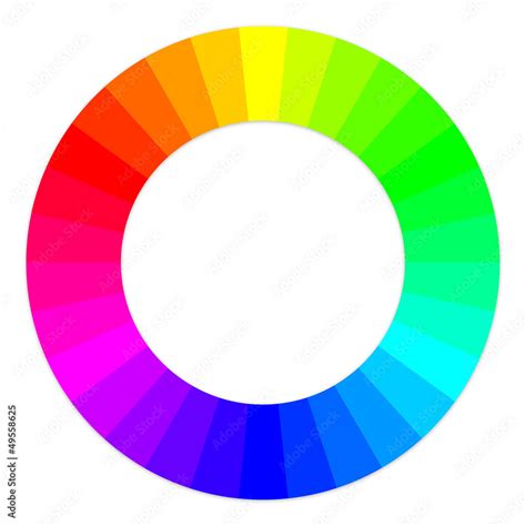 RGB color wheel with separate colors Stock Vector | Adobe Stock