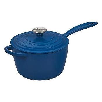 Le Creuset Blue 1 Quart Enameled Cast Iron Saucepan