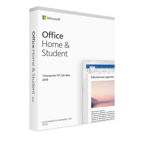 Microsoft Office 2019 dla Użytkowników Domowych i Uczniów