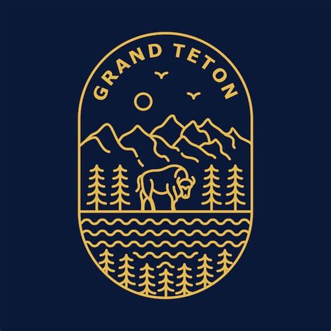 Premium Vector Grand Teton