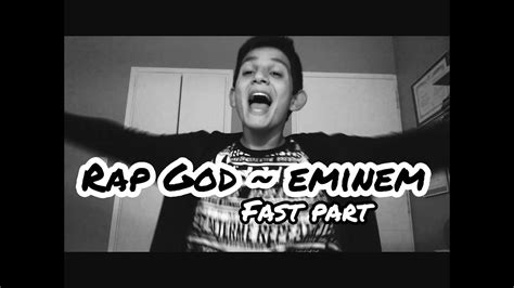 The Fastest Rap Rap God Eminem Fast Part Youtube