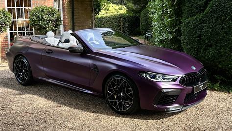 Unveiling Luxury Frozen Purple On The Bmw M8 Convertible Bmwsg