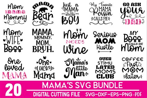 Mama S Svg Bundle Bundle Creative Fabrica