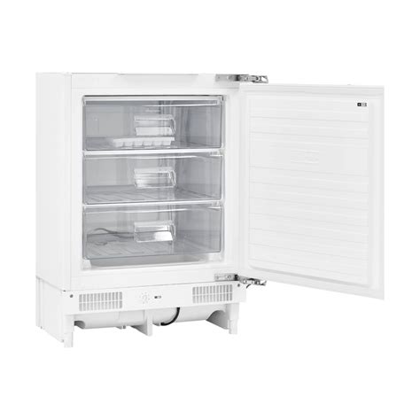 Fridgemaster MBUZ6097M Built In Under Counter Freezer In White Good