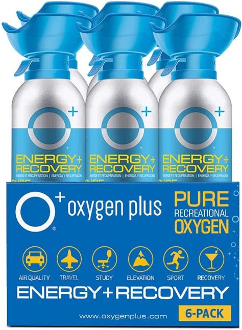 Oxygen Plus O Biggi 6 Pack Lata De Oxígeno Portátil 995 De O2 Puro