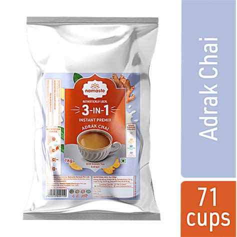 Buy Namaste Chai Instant Tea Premix Adrak Chai Powder Value Pack Assam Tea Vending Machine