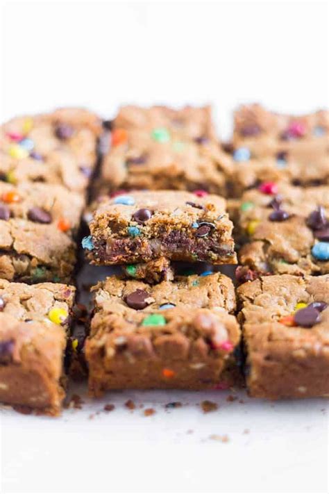 These Monster Cookie Bars Have No Flour But Theyre Loaded With