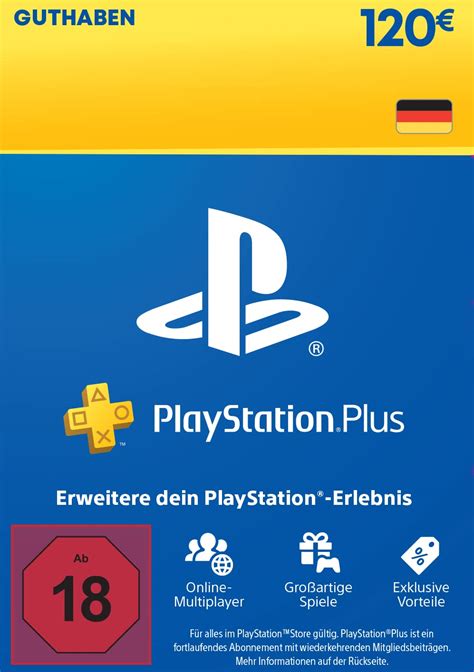 PlayStation Guthaben für PlayStation Plus Premium 12 Monate 120 EUR