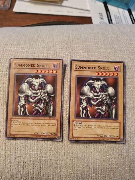 1996 Yu Gi Oh Summoned Skull Card Sdy 004 Very Rare Ebay