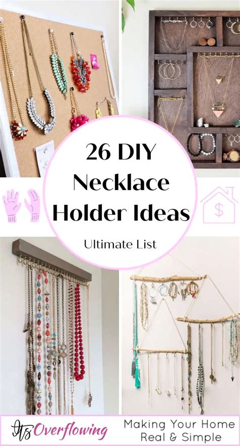 Diy Necklace Holder Ideas For An Organized Display Diy Necklace