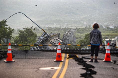 Erdbeben In Taiwan Der St Rke Verursacht Schwere Sch Den