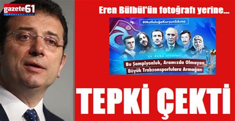 Ekrem İmamoğlu nun Trabzonspor paylaşımı tepki çekti