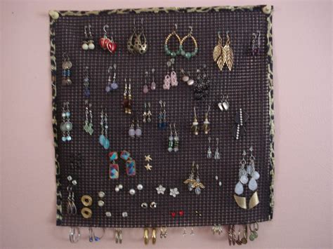 Wall Hanging Pierced Earring Holder