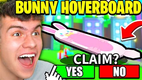 NEW How To UNLOCK THE EASTER BUNNY HOVERBOARD In Roblox PET SIMULATOR