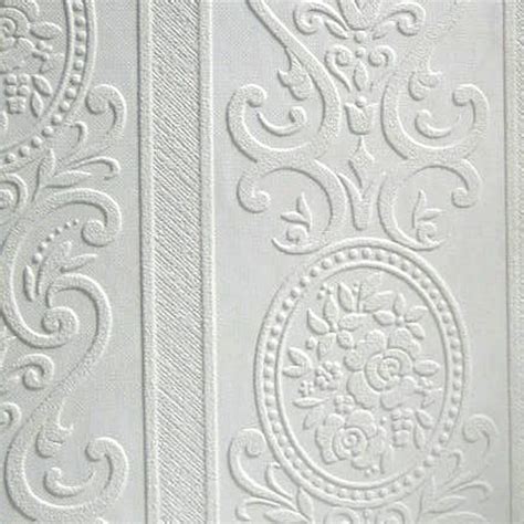 Brewster Home Fashions Anaglypta Paintable Louisa Embossed Wallpaper