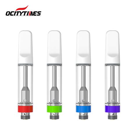 Ocitytimes Disposable Empty 0 5ml 1ml Glass 510 Thread Ceramic