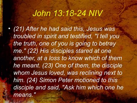 080921 The Betrayal Of Jesus John 13 18 30 | PPS