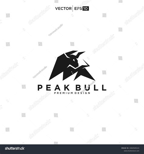 Buffalo Bull Bison Logo Design Inspiration Stock Vector (Royalty Free