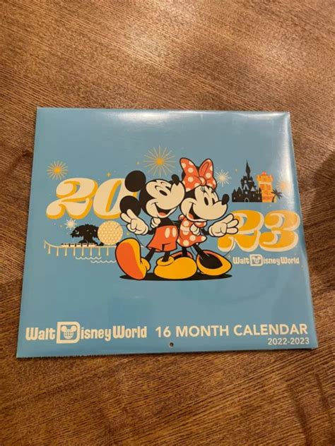 DISNEY WALT DISNEY World 16 Month Calendar 2022 2023 Mickey Minnie New