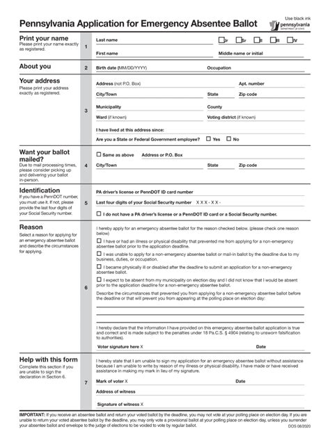 Fillable Online Absentee Ballot Application Fill Out And Sign