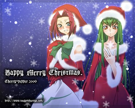 Cc Christmas Code Geass Kallen Stadtfeld Snow Winter Anime Wallpapers