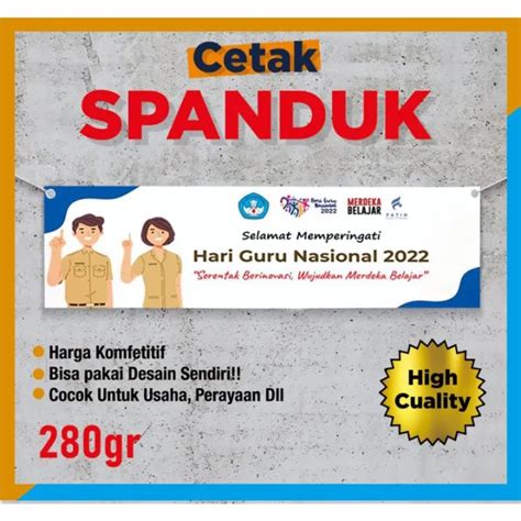 CETAK BANNER SPANDUK MURAH FLEXY CHINA 280GR Lazada Indonesia