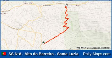 SS 6 8 Alto Do Barreiro Santa Luzia Stage Map PicoWines Rali 2022