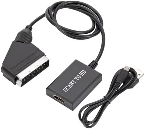 Scart To Hdmi Converter With Hdmi Cable Scart In Hdmi Out Hd P