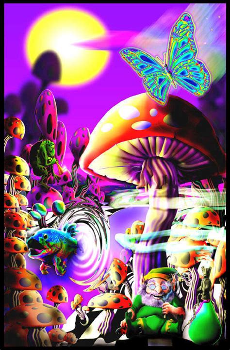 Trippy Mushroom Wallpaper - WallpaperSafari