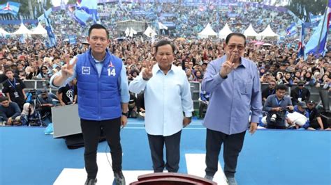 Kampanye Akbar Di Malang Prabowo Janji AHY Posisi Strategis Di Kabinet