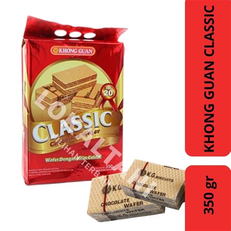 Jual Khong Guan Classic Wafer Chocolate 350gr Shopee Indonesia