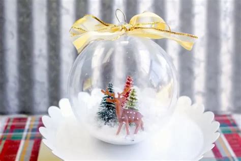 Festive Crafting Easy Diy Snow Globe Ornament Diy Candy