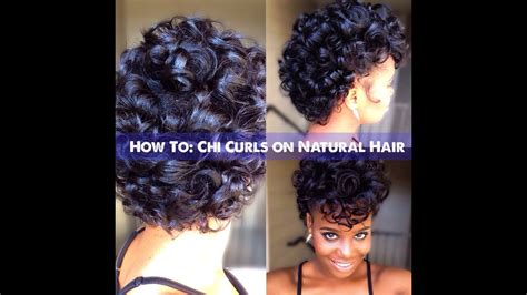 How To Chi Curls On Natural Hair Youtube