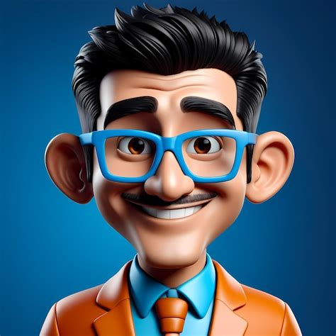 Premium Photo 3d Cartoon Character 3d Happy Cartoon Illustration 3d