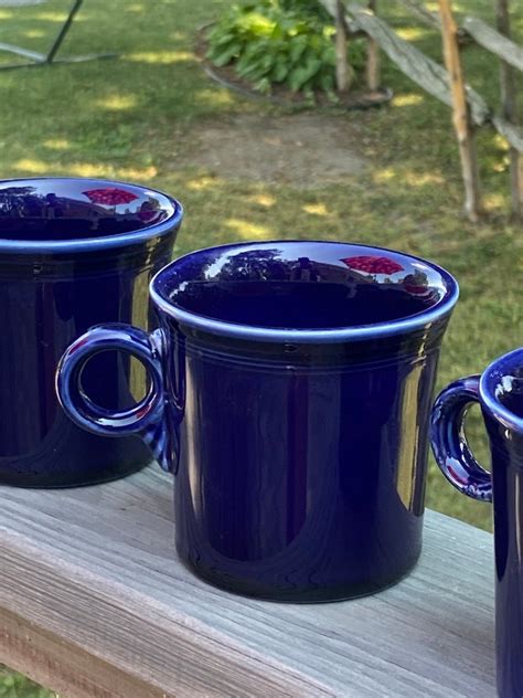 Fiestaware Cobalt Blue Mugs Sold Individually Fiesta Ware Etsy