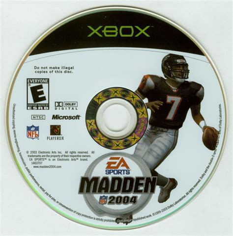 Madden Nfl 2004 Cover Or Packaging Material Mobygames