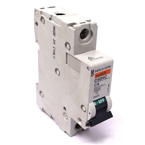1P Circuit Breaker C60HC-C16-25645 Merlin Gerin 16A C-Curve *New ...