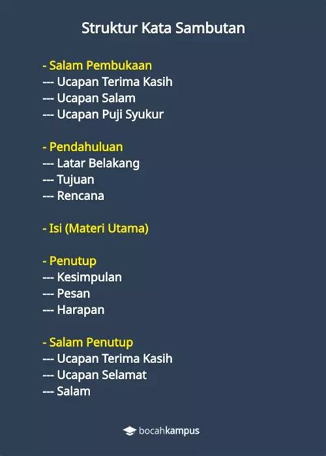 7 Contoh Kata Sambutan Singkat Untuk Berbagai Acara