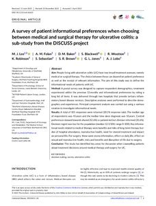 A Survey Of Patient Informational Preferences When Choosing Between