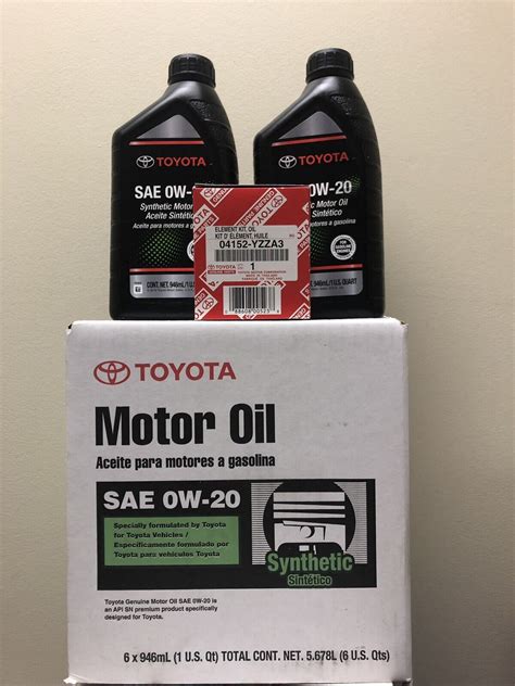 Genuine Toyota Lexus Motor Oil With Replaceable Filter Element