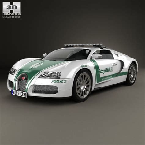 3D Bugatti Veyron Police Dubai 2014 | CGTrader