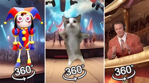 THE AMAZING DIGITAL CIRCUS Singing Cat VS Pomni Funy Clowns VS John