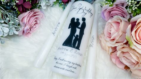 Wedding Candles Unity Set Personalised I Do For You Dublin Ireland