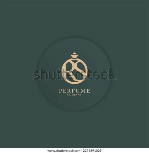 mockup design perfume logo stock vector royalty