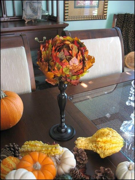 Leaf Ball By Sue Of Sullivan And Murphy Blog Fall Fall Centerpiece