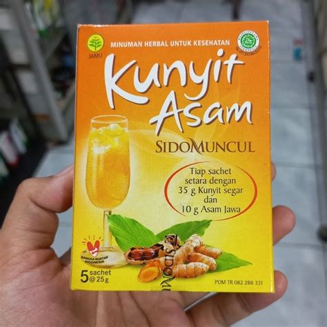 Jual Kunyit Asam Sidomuncul 1box Isi 5 Sachet Shopee Indonesia