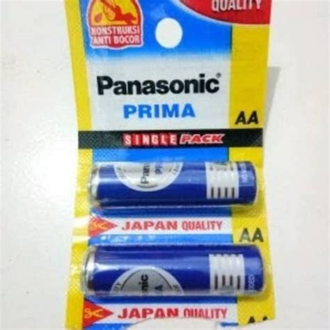 Jual Battery Baterai Panasonic Prima Aa A Biru Lembar Isi