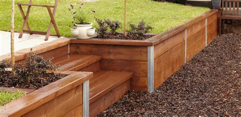 Build Stunning Retaining Walls With Timber Sleepers Brazilian Wood